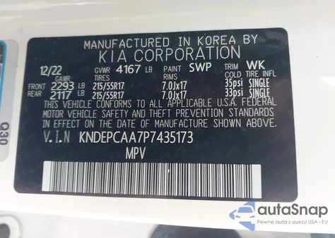 2023 Kia Seltos Lx from USA, damaged, VIN KNDEPCAA7P7435173